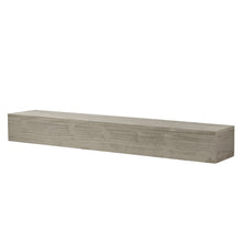 Load image into Gallery viewer, 72&quot; Grey Rustic Wood Wall-Mounted Floating Shelf Fireplace Mantel
