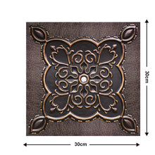 Load image into Gallery viewer, 10 Pieces Of  Wood Grain 3D Wall Stickers Removable Tiles For Home Decoration Decordovia
