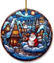 Load image into Gallery viewer, Christmas Stained Glass Window Ornaments Decordovia
