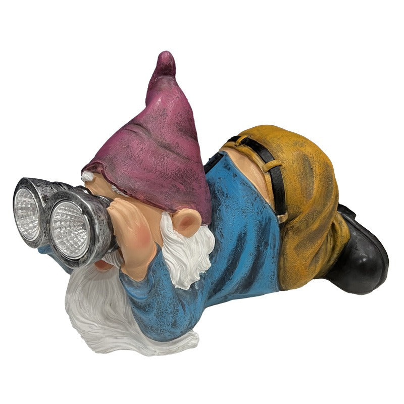 Peeping Gnome Solar Garden Ornaments