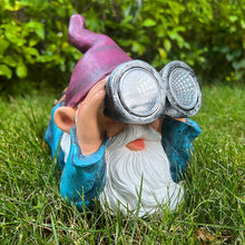 Load image into Gallery viewer, Peeping Gnome Solar Garden Ornaments
