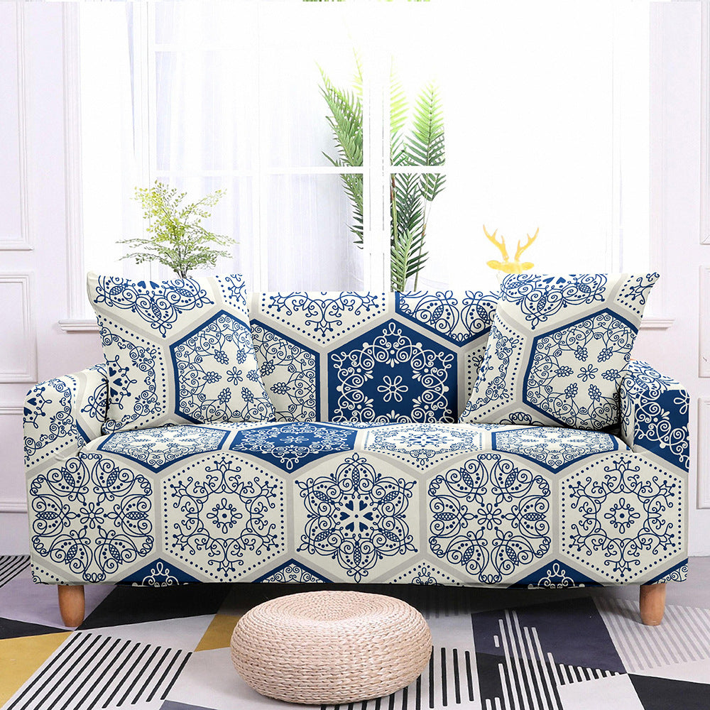 Boho Abstract Pattern Elastic Sofa Couch Covers Decordovia
