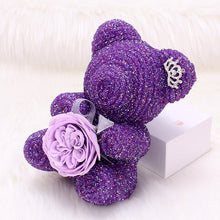 Load image into Gallery viewer, Austin Rose Artificial Soap Flower Crystal Diamond Bubble Valentines bear gift Decordovia
