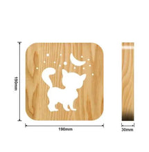 Load image into Gallery viewer, Bedside Creative LED Wooden Children Night Light Decordovia

