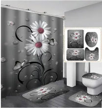 Load image into Gallery viewer, Curtain &amp; Floor Bathroom Shower Set-A Decordovia
