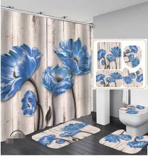 Load image into Gallery viewer, Curtain &amp; Floor Bathroom Shower Set-A Decordovia
