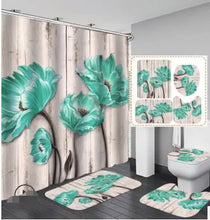 Load image into Gallery viewer, Curtain &amp; Floor Bathroom Shower Set-A Decordovia
