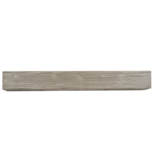 Load image into Gallery viewer, 72&quot; Grey Rustic Wood Wall-Mounted Floating Shelf Fireplace Mantel
