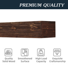 Load image into Gallery viewer, 48&quot; Rustic Wood Wall-Mounted Floating Shelf Fireplace Mantel
