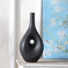 Load image into Gallery viewer, Donut Hollow Center Piece Ceramic Flower Vase Decordovia
