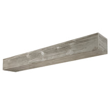 Load image into Gallery viewer, 72&quot; Grey Rustic Wood Wall-Mounted Floating Shelf Fireplace Mantel
