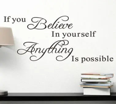 Inspirational Text Decorative Wall Art Decal Stickers Decordovia