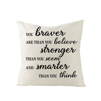 Inspirational Throw Pillow Covers & Quotes Decordovia