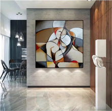 Load image into Gallery viewer, Lovers Abstract Frameless Wall Art Canvas Prints Decordovia
