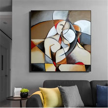 Load image into Gallery viewer, Lovers Abstract Frameless Wall Art Canvas Prints Decordovia
