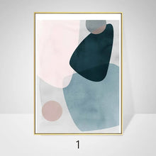 Load image into Gallery viewer, Modern Geometric Lines Frameless Wall Art Canvas Prints Decordovia
