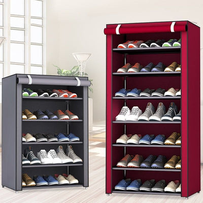 Multi-Layer Closet Entryway Dustproof Shoe Shelf Decordovia