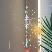 Load image into Gallery viewer, 3 Colorful Hanging Crystal Snowflake Christmas Ornaments Decordovia
