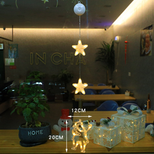 Load image into Gallery viewer, LED Xmas Star Hanging Window Ornaments Decordovia
