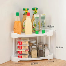Load image into Gallery viewer, Countertop Multi-Purpose Corner Plastic Storage Rack Decordovia
