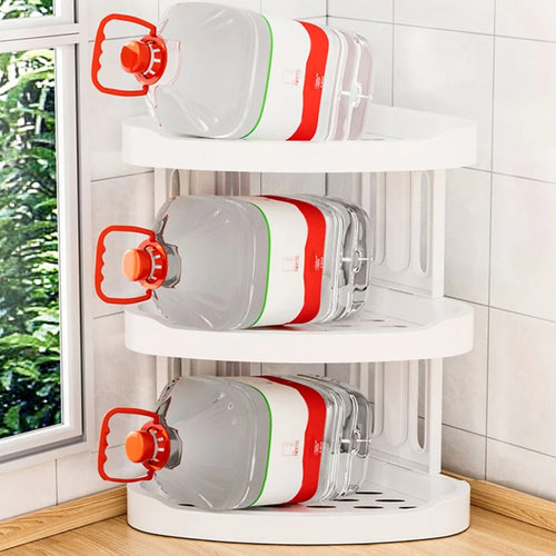 Countertop Multi-Purpose Corner Plastic Storage Rack Decordovia