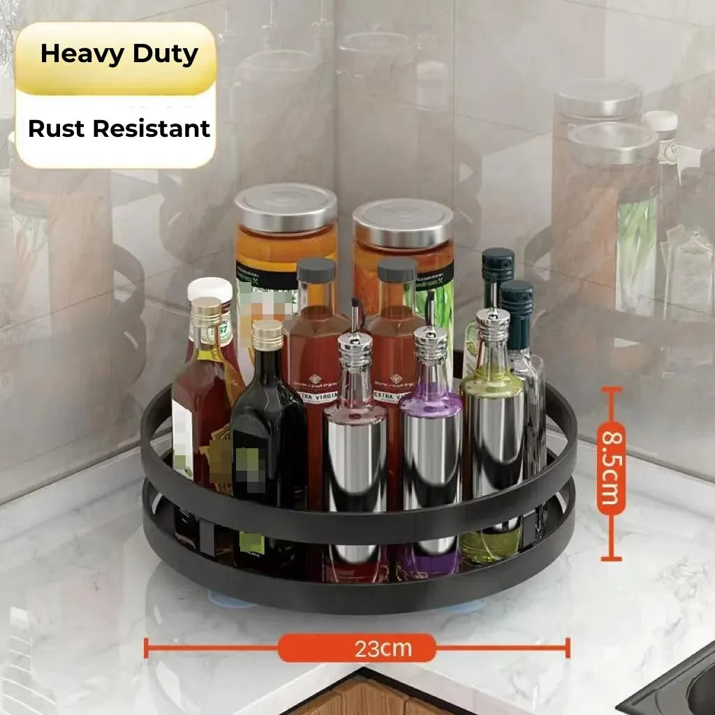 360 ° Heavy Duty Lazy Susan Rotatable Spice Rack Decordovia