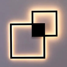 Load image into Gallery viewer, Square-line Interlocking Reflective Backlight Lantern Scones Decordovia
