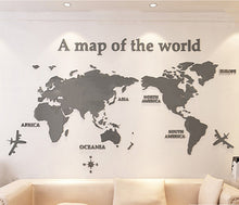 Load image into Gallery viewer, 3D World Map Wall Acrylic Sticker Decordovia
