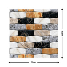 Load image into Gallery viewer, 10 Pieces Of  Wood Grain 3D Wall Stickers Removable Tiles For Home Decoration Decordovia
