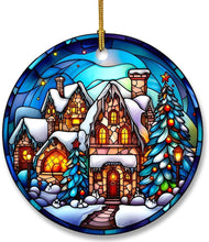 Load image into Gallery viewer, Christmas Stained Glass Window Ornaments Decordovia
