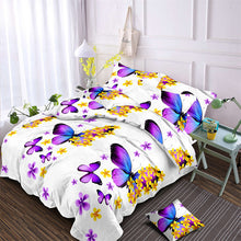 Load image into Gallery viewer, 2 &amp; 3Pcs Butterfly College Series Duvet Cover Bedding Set, Dorms U.S Decordovia
