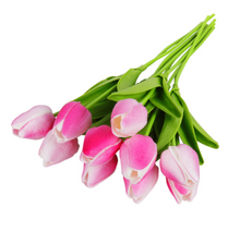 Load image into Gallery viewer, 10 Artificial Tulip Flower Bouquet with Stems for Vase Decorations Decordovia
