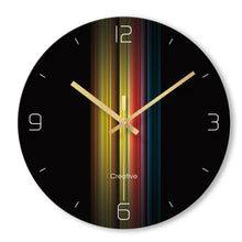 Load image into Gallery viewer, Battery Silent 12 Inch Colorful Non Ticking Tempered Glass Wall Clock Decordovia
