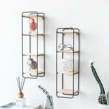 Load image into Gallery viewer, Wall Mounted Metal Floating Rectangle Storage Rack Decordovia
