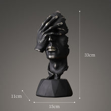 Load image into Gallery viewer, Creative Head Thinker Resin Statue Sculpture Figurine Ornament Decordovia
