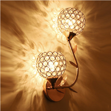 Load image into Gallery viewer, 2-Heads Modern Decorative Crystal Wall Sconces Dimmable Lamp Decordovia
