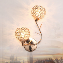 Load image into Gallery viewer, 2-Heads Modern Decorative Crystal Wall Sconces Dimmable Lamp Decordovia
