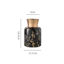 Load image into Gallery viewer, Geometric Luxury Marble Pattern Ceramic Vase Decordovia
