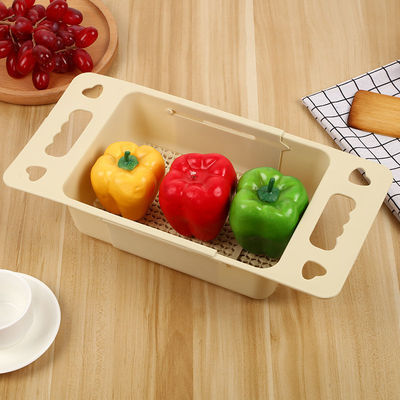 Retractable Kitchen Sink Fruits and Vegetables Drain Basket Decordovia