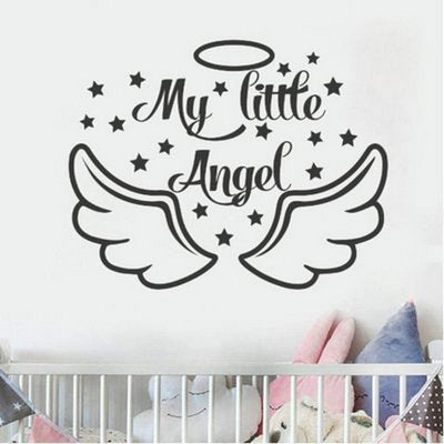 Cute Little Angel Wings Children's Room Decorative Wall Decal Stickers Decordovia