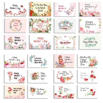 24 Personalized Notes Floral Mothers Day Post Cards-Decordovia