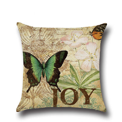 Butterfly Decorative Pattern Throw Pillow Case Cover Collection A4 Decordovia
