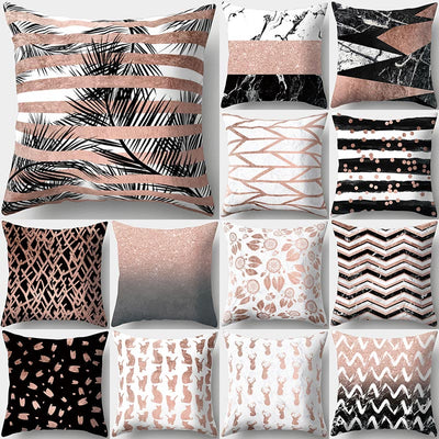 Geometric Polyester Decorative Throw Pillow Cover Collection B4 Decordovia