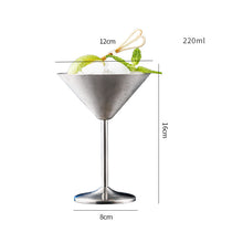 Load image into Gallery viewer, Stainless Steel Shatterproof Cocktail Martini Champagne Glasses Decordovia
