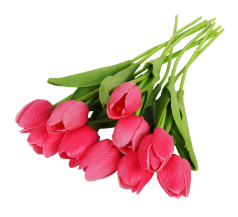 10Pcs Artificial Tulip Flower Bouquet with Stems For Vase Decorations Decordovia