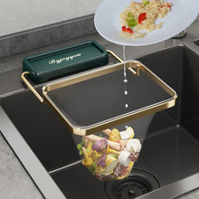 Load image into Gallery viewer, Kitchen Sink Corner Foldable Drain Strainer Mesh Basket Decordovia

