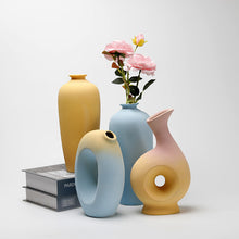 Load image into Gallery viewer, Ceramic Living Room Home Décor Flower Vase Arrangement_Room Decor Interior Design Accessories Online Store_ Decordovia
