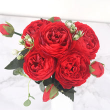 Load image into Gallery viewer, 5 Head Artificial Roses Flower Bouquet with Stem for Vases Decordovia
