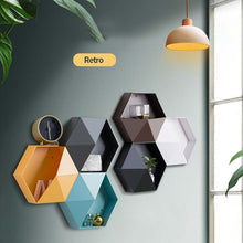 Load image into Gallery viewer, Mini Hexagonal Combination Floating Wall Storage for Living Room Decordovia
