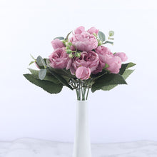 Load image into Gallery viewer, 5 Head Artificial Roses Flower Bouquet with Stem for Vases Decordovia
